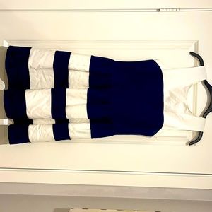 Adorable blue and white striped dress!